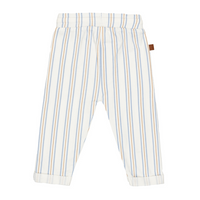 Bedrukte gestreepte broek | White Alyssum