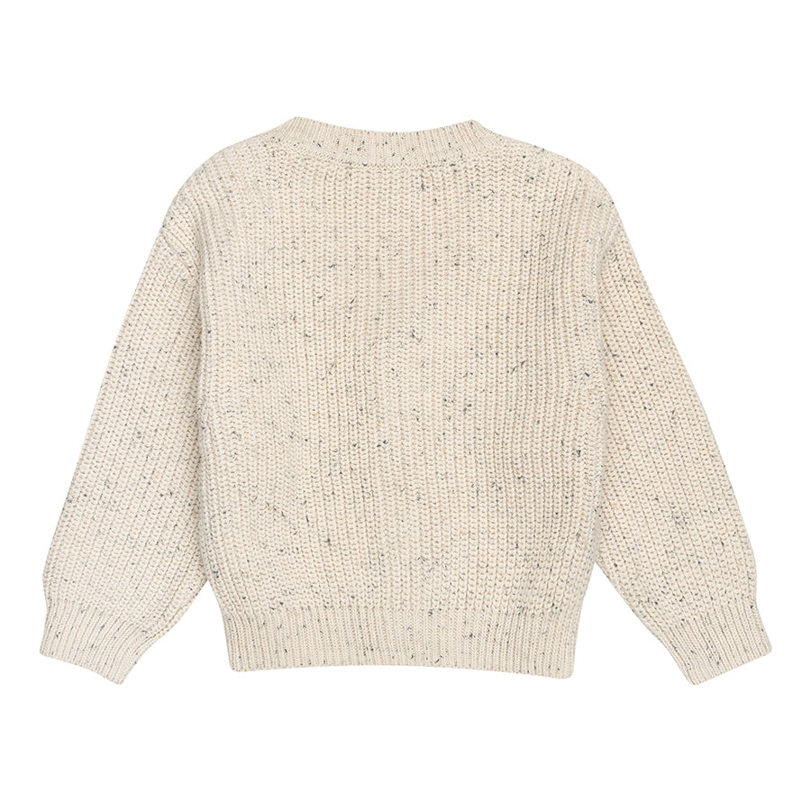 Sprinkle gebreid vest | Beige