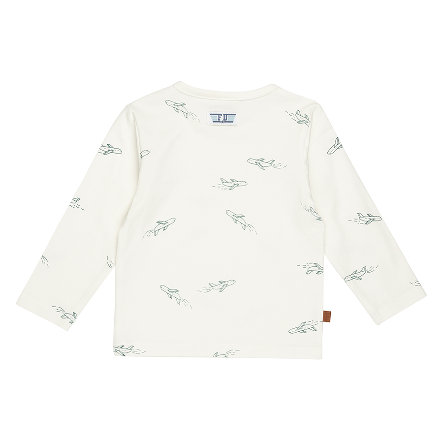 Pilot Club Kids Shirt Airplane | White Alyssum