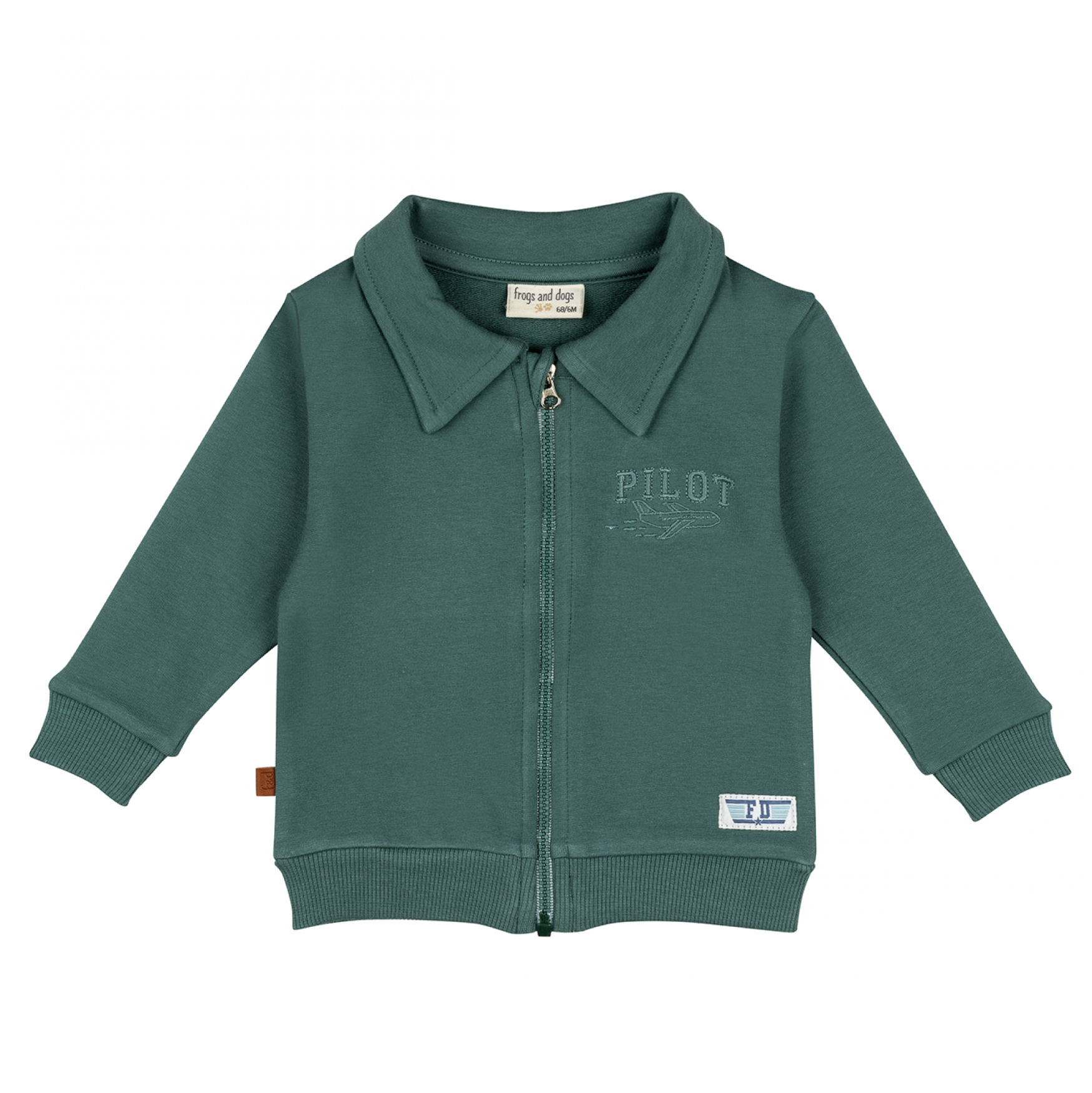 Pilot Club Kids Zipped Sweater | Sea Pine