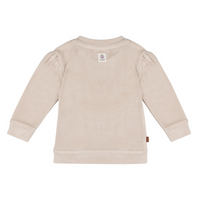 Follow Your Heart Baby Velvet Sweater | Silver Gray