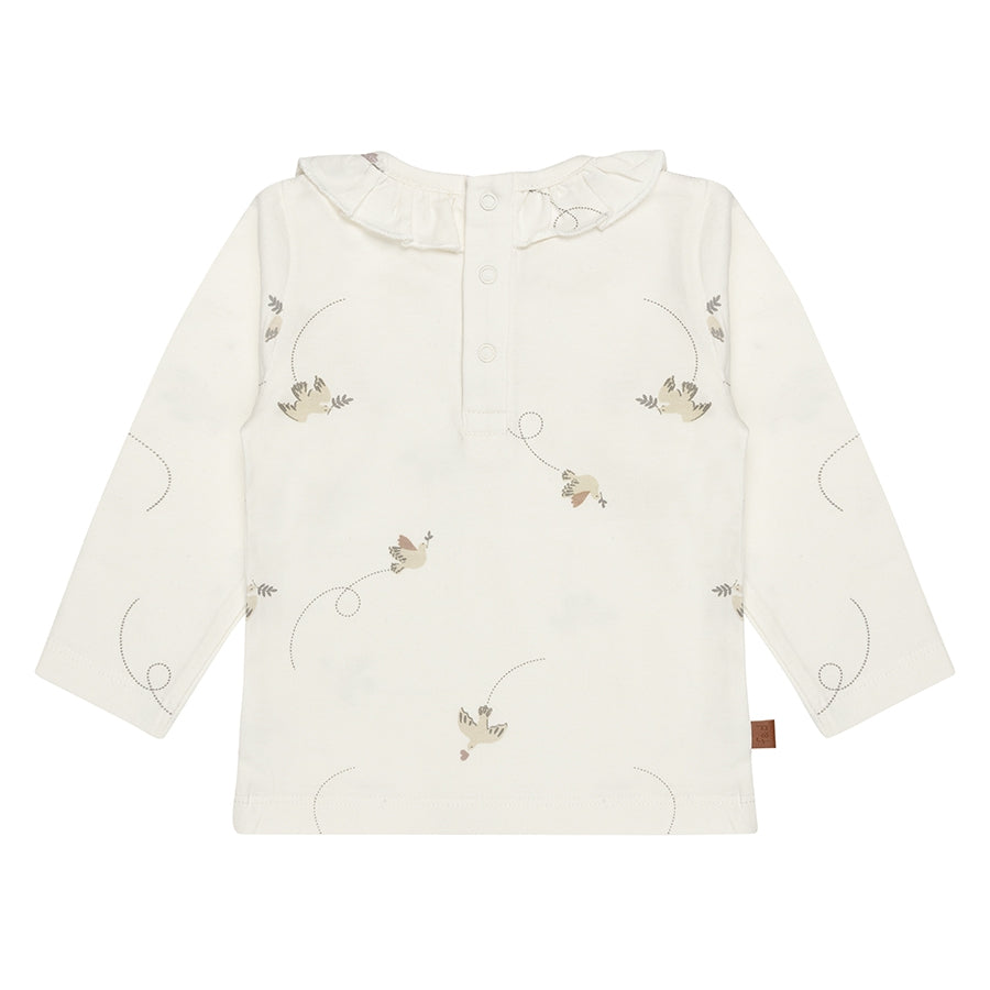 Follow Your Heart Baby Shirt Ruffle Collar | Jet Stream