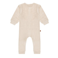 Follow Your Heart Baby Velvet Onesie | Silver Gray
