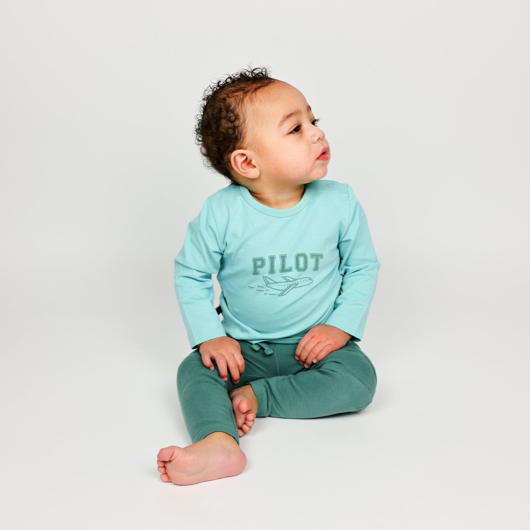 Pilot Club Kids Shirt Let's Fly | Aqua Sea