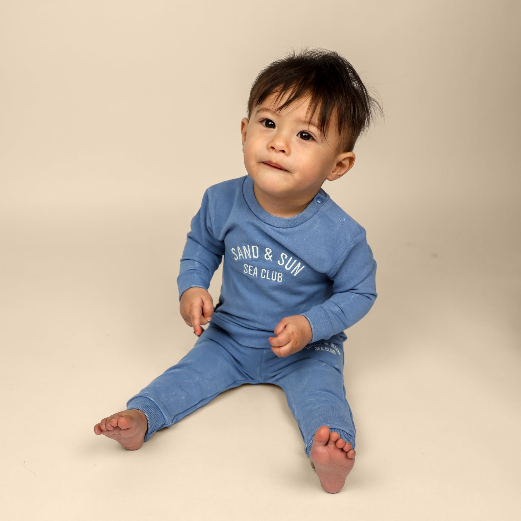 Stone Washed Sweater | Country Blue