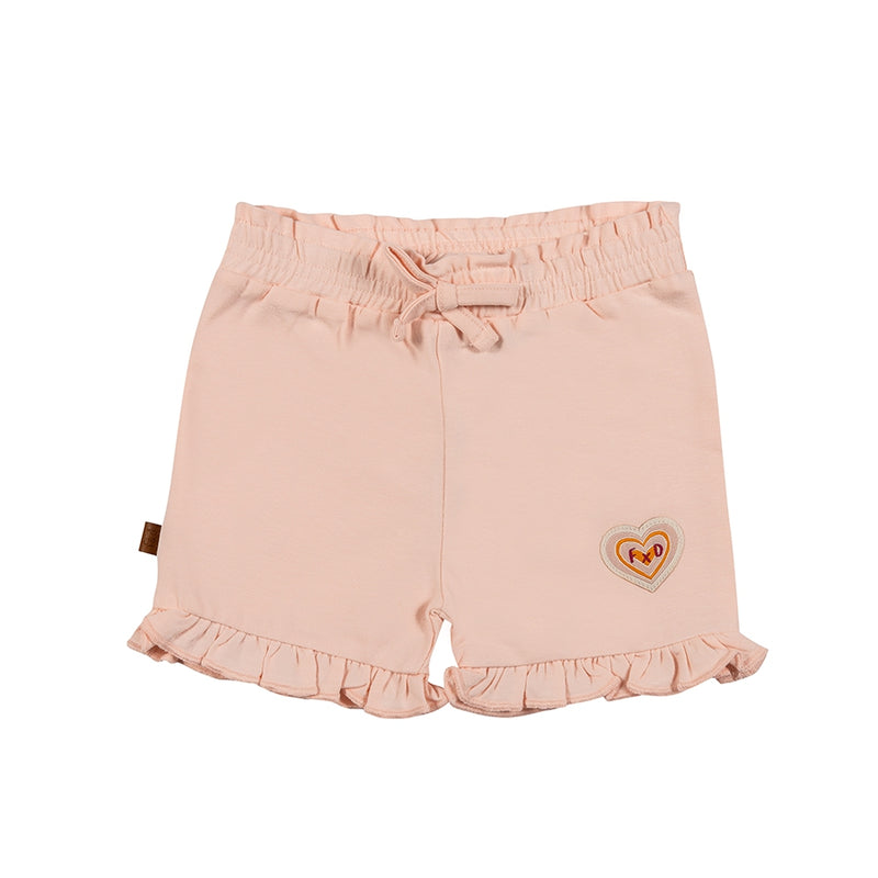 Flower Power Shorts Effen | Roze