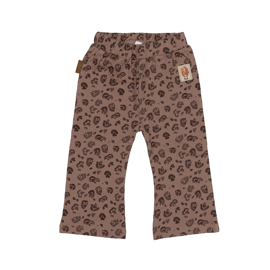 Jungle Flared Pants Luipaard | Taupe