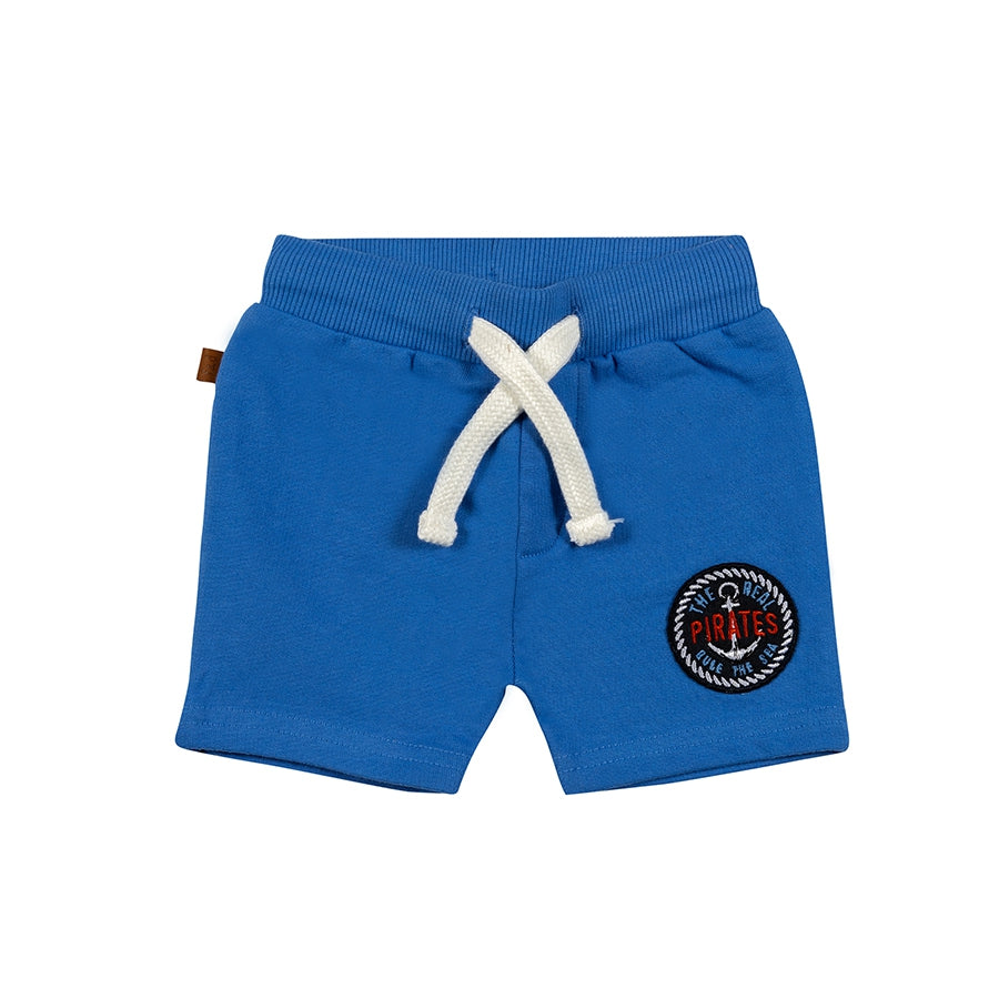 Pirates shorts effen | Blauw