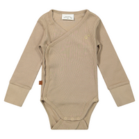 Romper Rib 2x2 Biologisch | Taupe