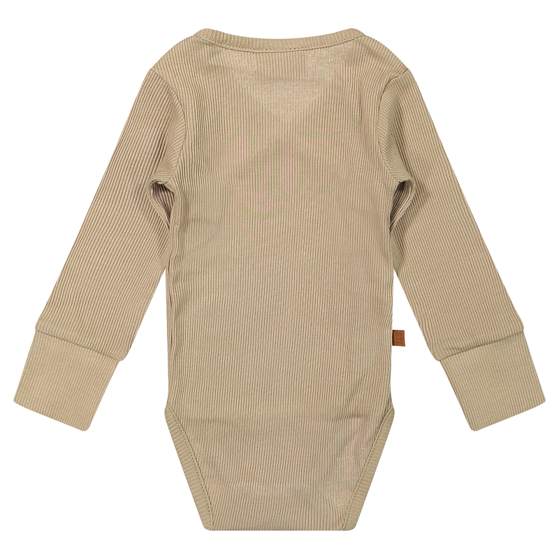 Romper Rib 2x2 Organic | Taupe