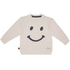 Smile Sweat Shirt | Beige