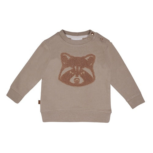 Raccoon Sweat Shirt Baby | Taupe