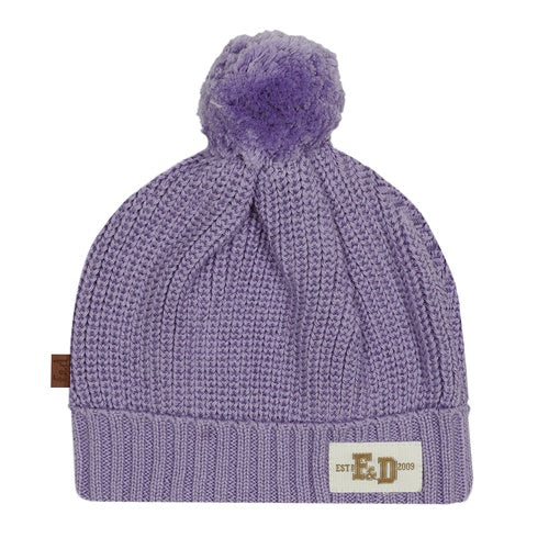 Smart Club Knitted Rib Beanie Baby | Blue Mauve