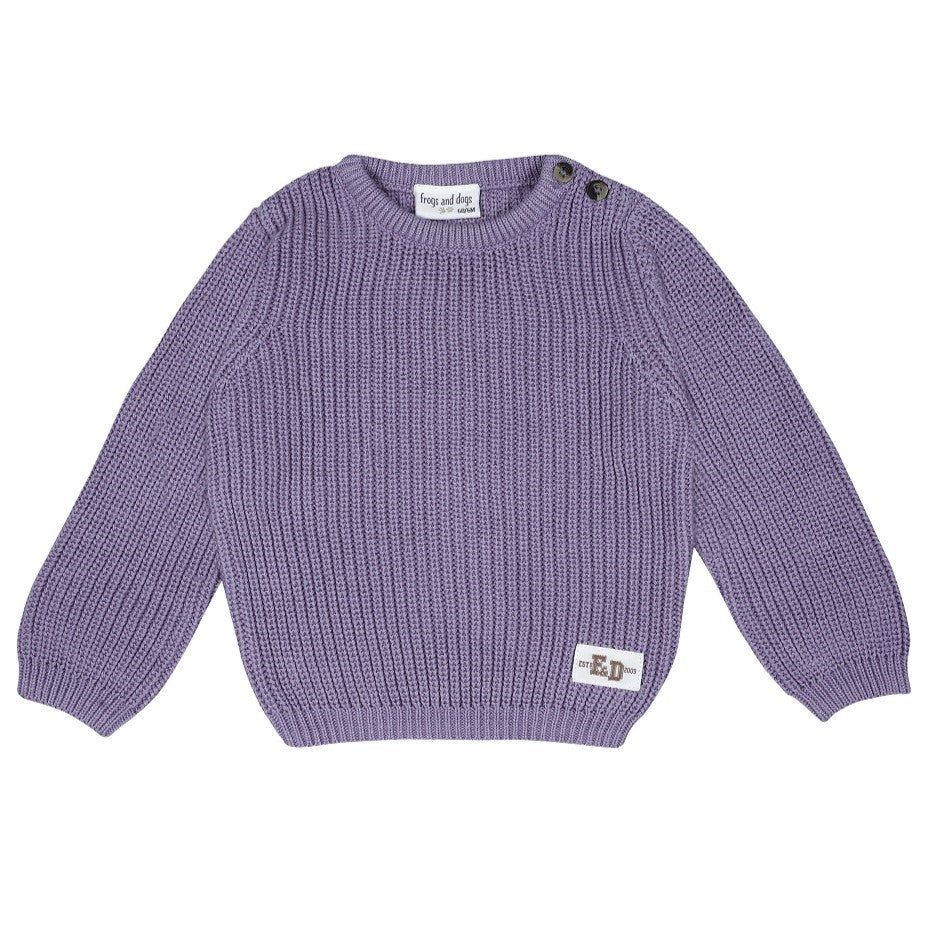 Smart Club Kniited Rib Sweater Baby | Blue Mauve