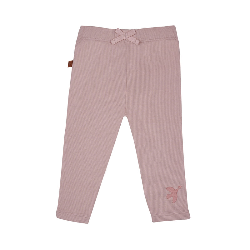 Legging Katoen Rib | Rose Smoke