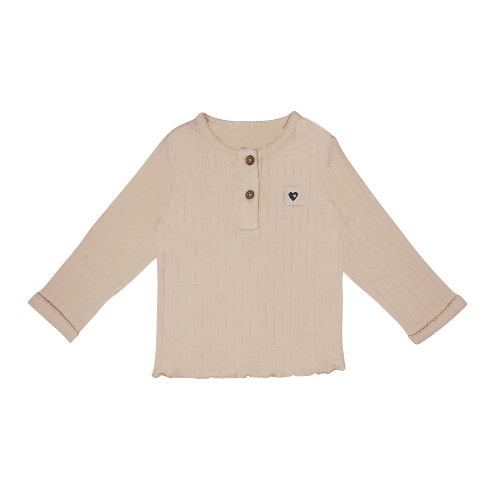 Rib T-Shirt | Sand F&D