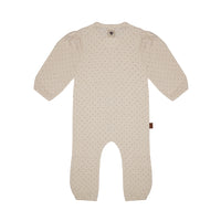 Onesie met stippen | Beige