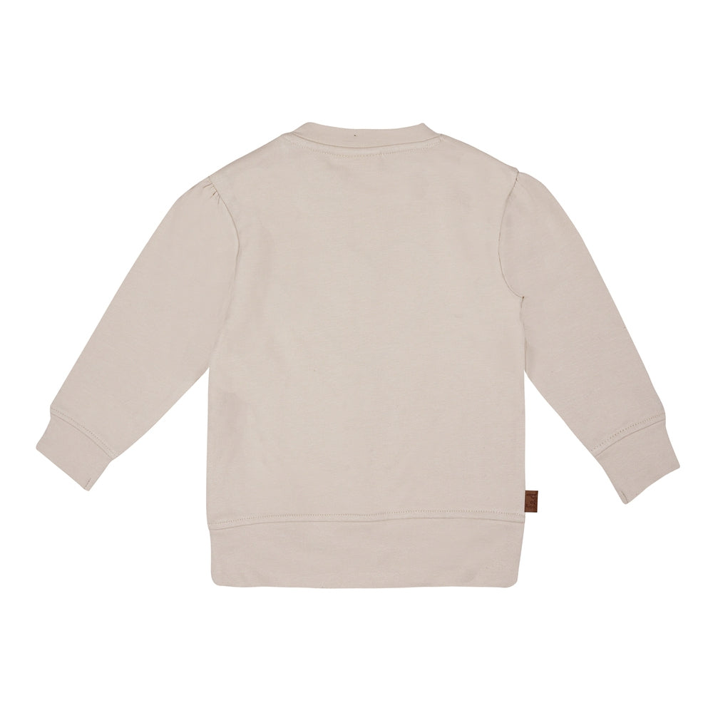 Heart Sweat Shirt | Beige