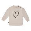 Heart Sweatshirt | Beige