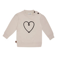 Heart Sweatshirt | Beige