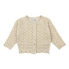 Cardigan Lurex Gold Kids | Sheer Pink