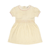 Woven Dress Gold Glitter Kids | Sheer Pink