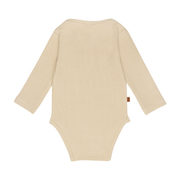 Waffle Romper All Collection LS Baby | Sand Shell