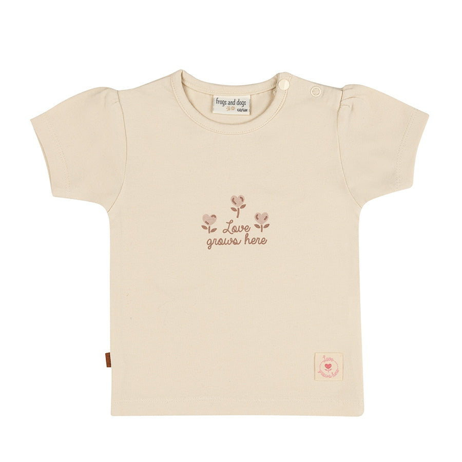 T-Shirt Love Grows Here Kids | Sheer Pink