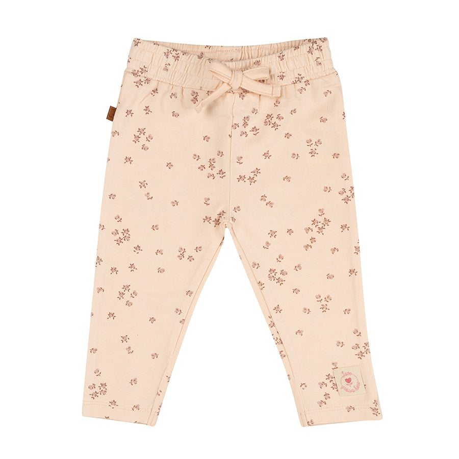 Pant Flower Hearts Baby | Pale Dogwood