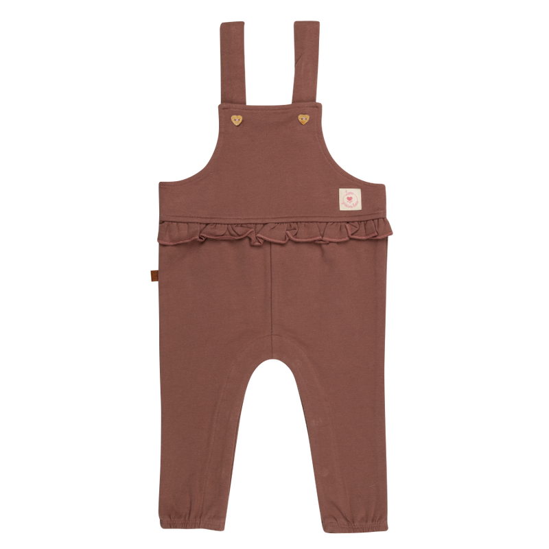 Dungaree Hearts Baby | Burlwood