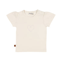 T-Shirt Heart Kids | Egret