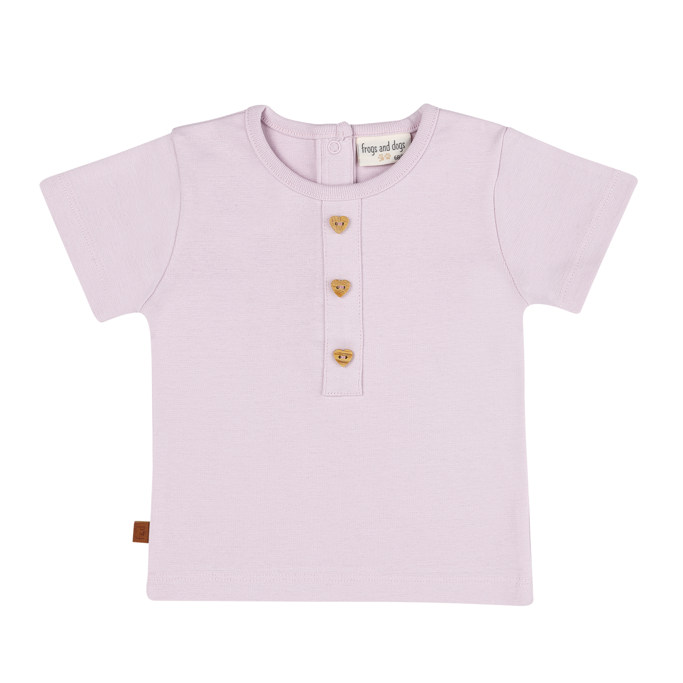 T-shirt 1x1 rib | Lavender Fog