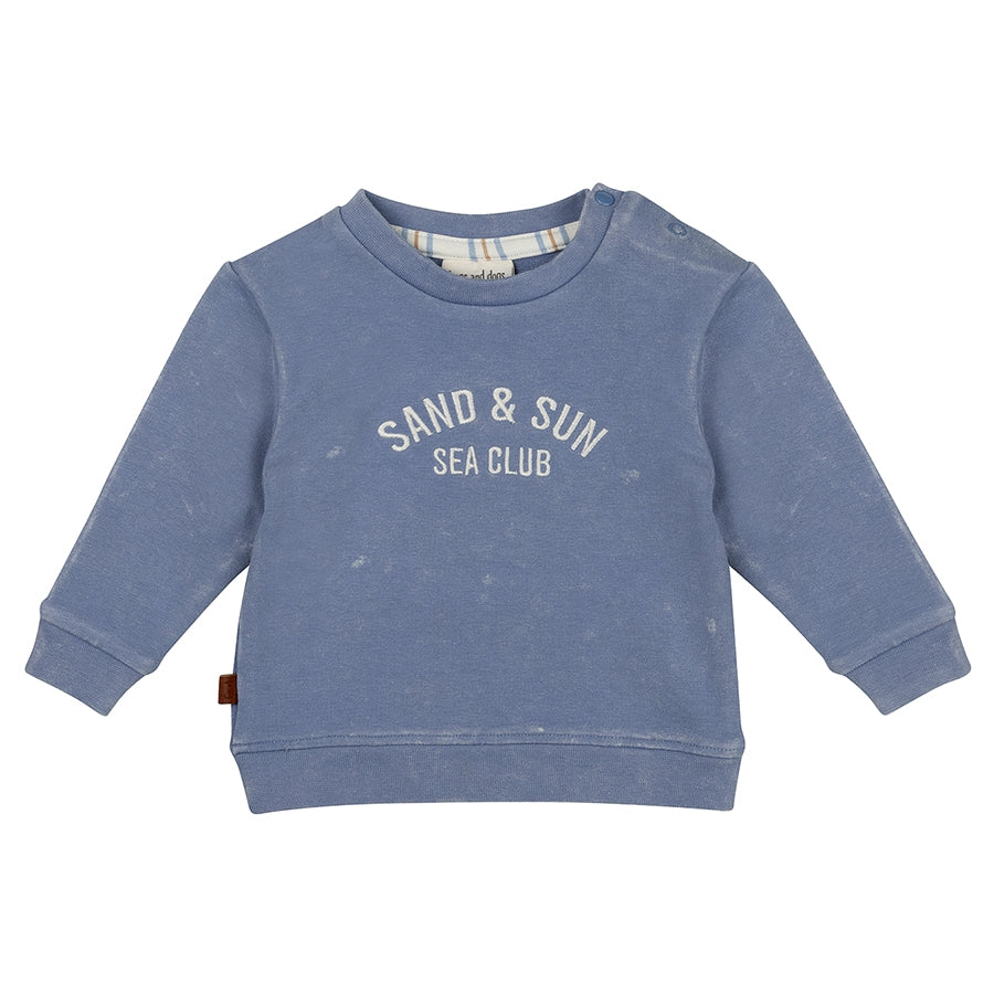 Stone Washed Sweater Kids | Country Blue