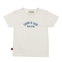 Sand & Sun T-shirt Baby | Wit Alyssum