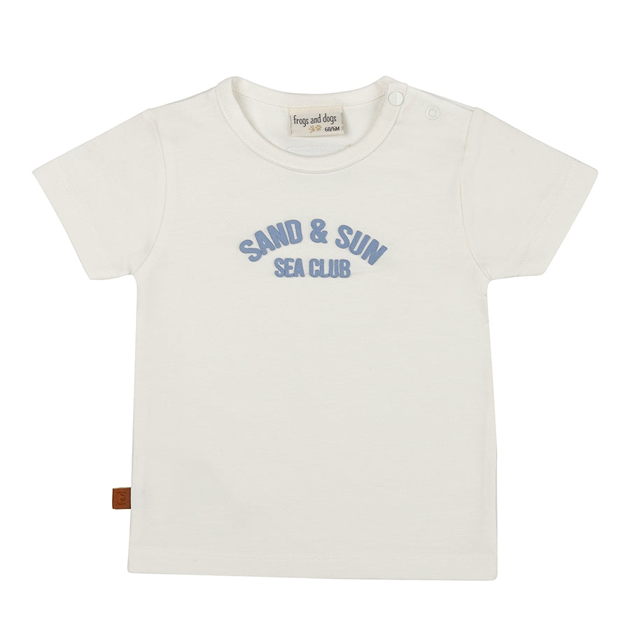 Sand & Sun T-shirt Baby | Wit Alyssum