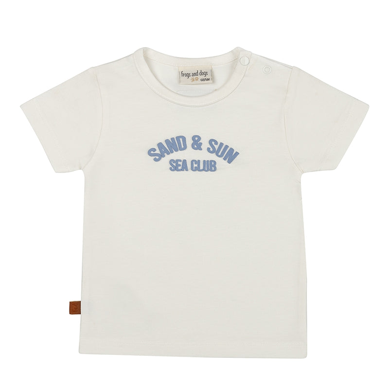 Sand & Sun T-shirt Baby | Wit Alyssum