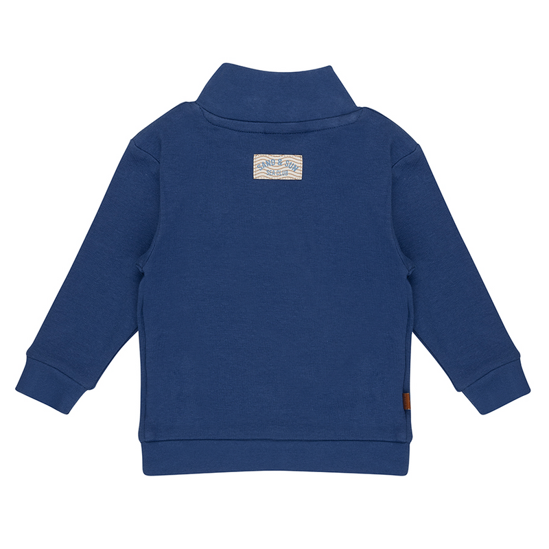 Sweater met Rits | Twilight blue
