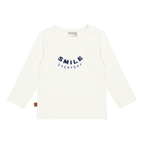 Smile Everyday T-Shirt LS Kids | White Alyssum