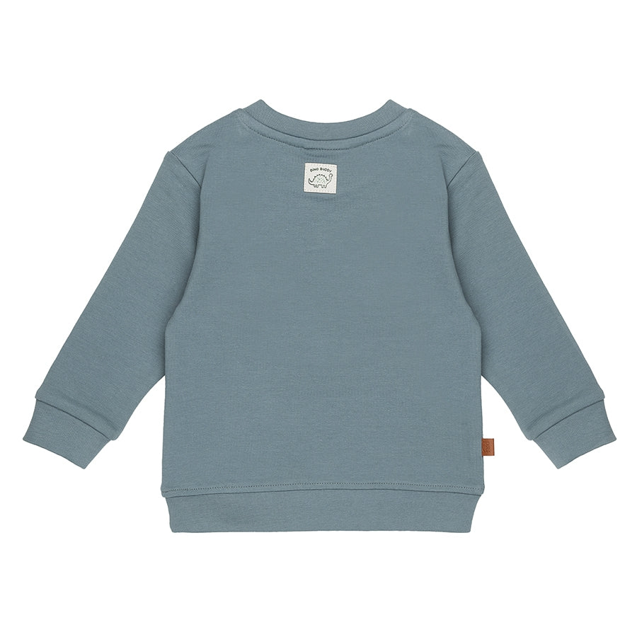 Dino Buddy Sweater Kids | Goblin Blue