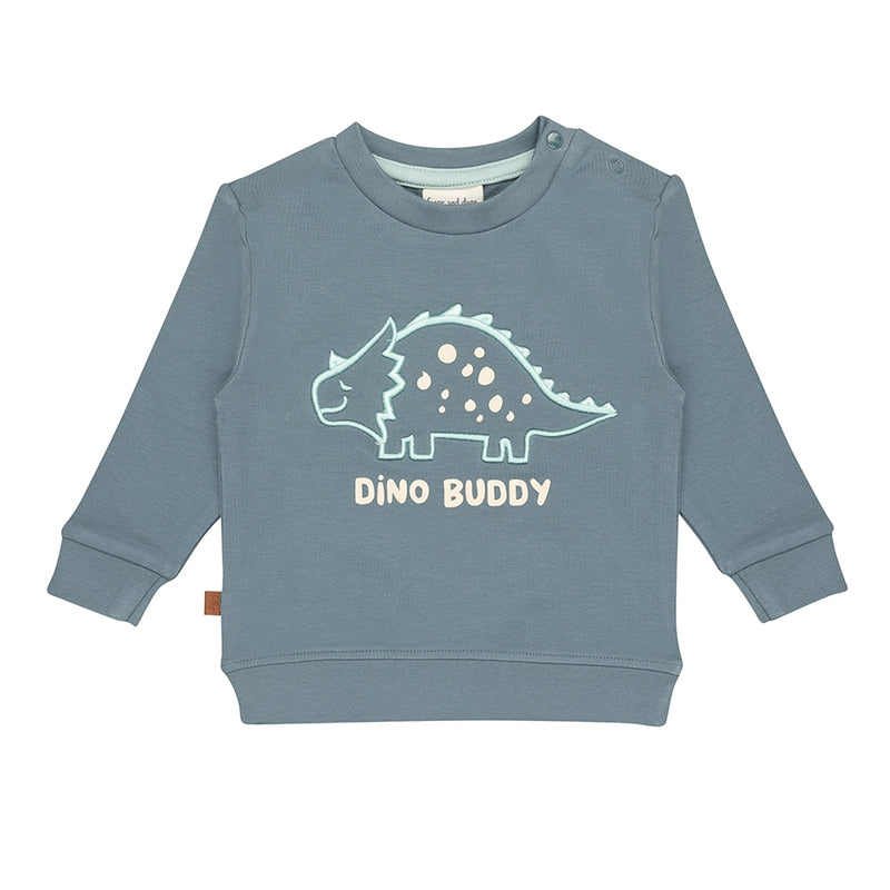 Dino Buddy Sweater Baby | Goblin Blue