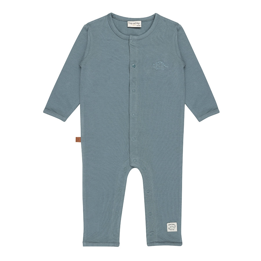 Dino Onesie Plain Baby | Goblin Blue