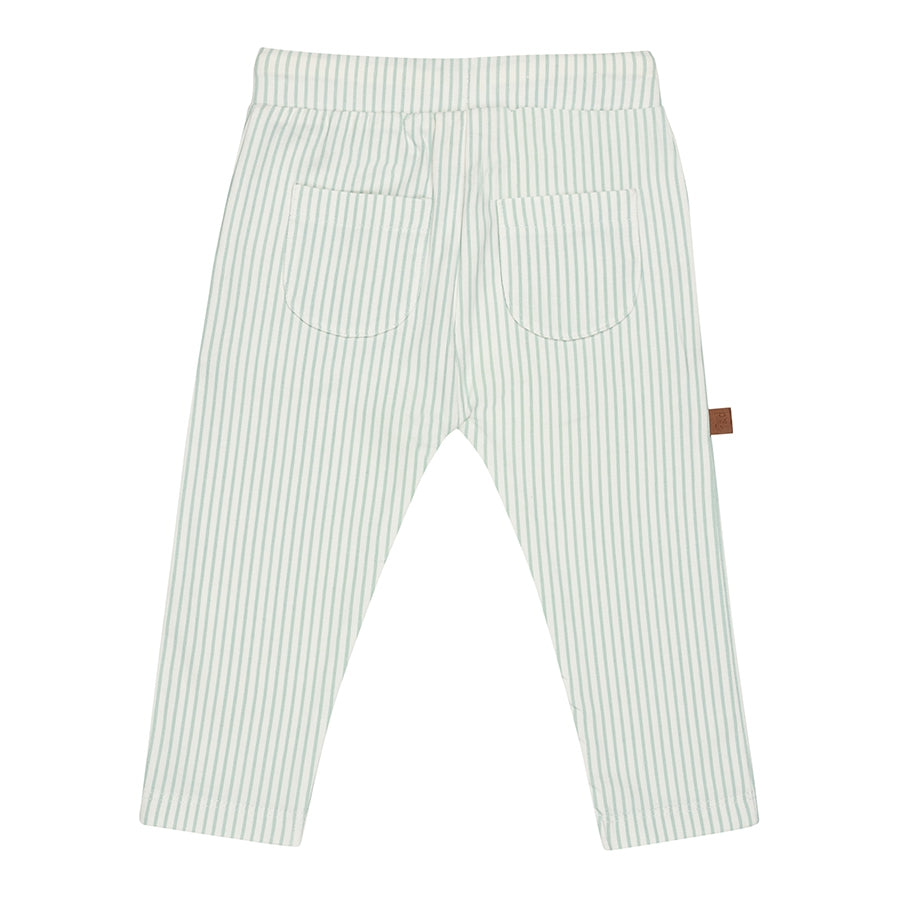 Dino Striped Pant Baby | White Alyssum