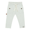 Dino gestreepte broek | White Alyssum