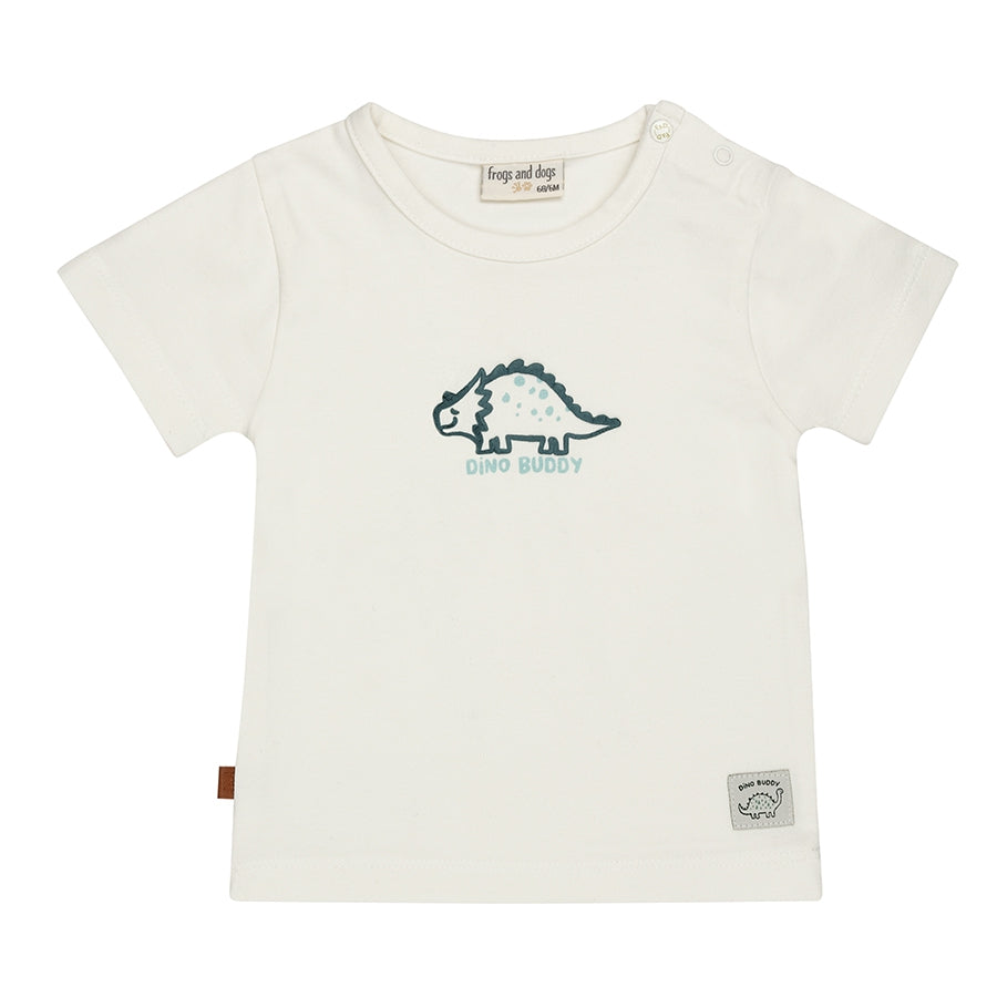 Dino Buddy T-Shirt Kids | White Alyssum