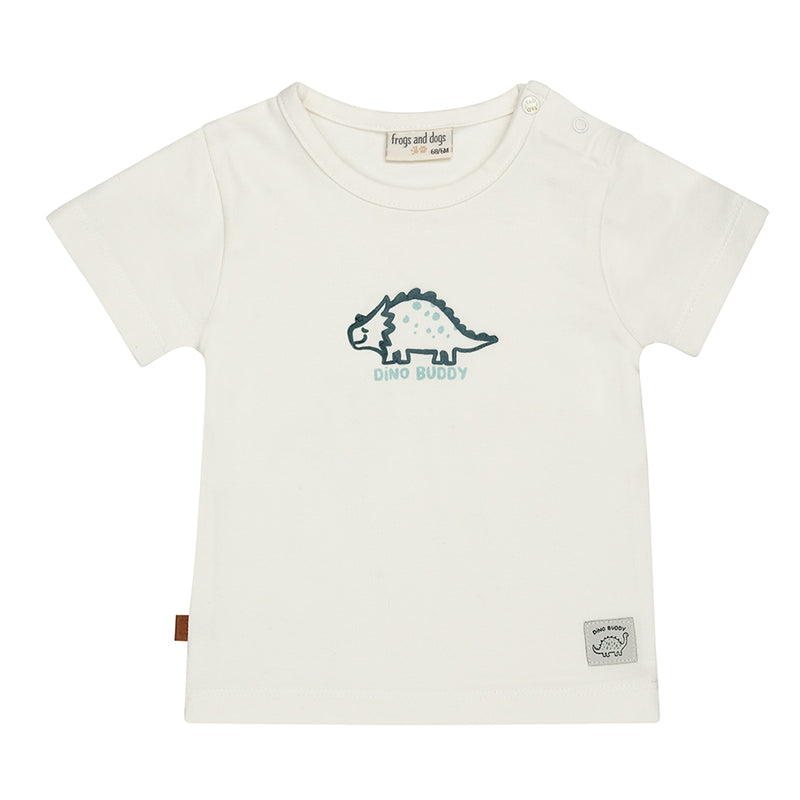 Dino Buddy T-Shirt Baby | White Alyssum