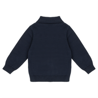 Flat Knit Polo Baby | Patriot Blauw