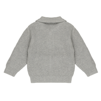 Rits Trui Plat Gebreid Baby | Grijs Violet