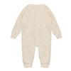 Strooi gebreide onesie | Beige