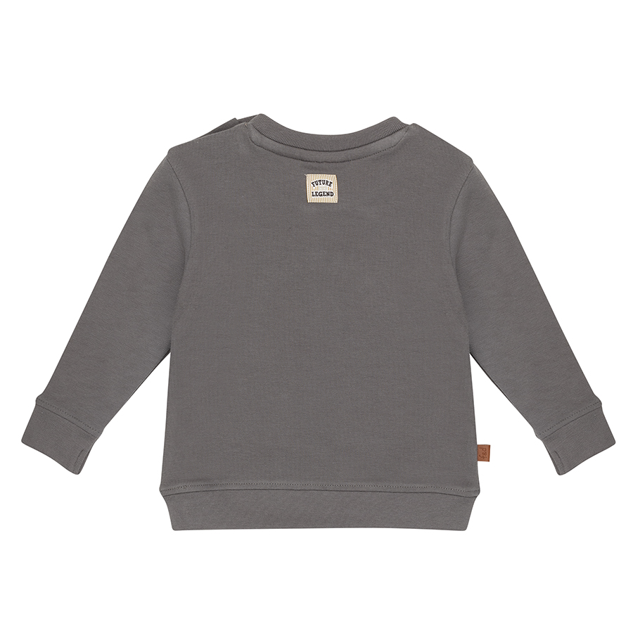 Little Hero Baby Sweater Hero | Smoked Pearl