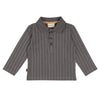Little Hero Kids Polo Striped | Smoked Pearl